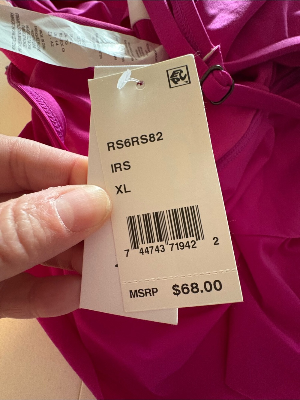 NWT Kenneth Cole Reaction Tiered Ruffle Tankini Top Swimsuit summer beach sexy - Picture 3 of 5